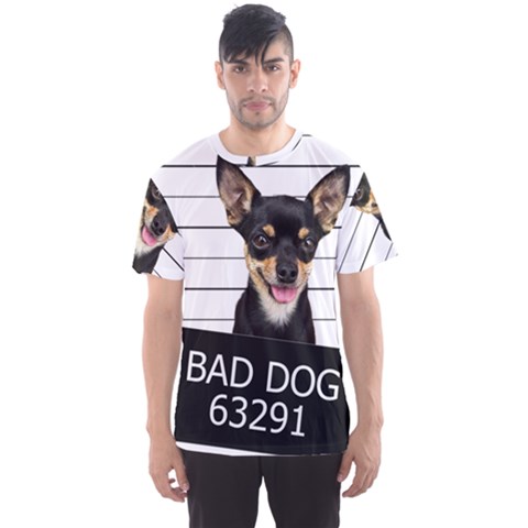 Bad Dog Men s Sport Mesh Tee by Valentinaart