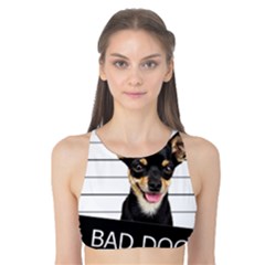 Bad Dog Tank Bikini Top by Valentinaart