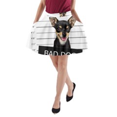 Bad Dog A-line Pocket Skirt by Valentinaart