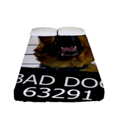 Bad Dog Fitted Sheet (full/ Double Size) by Valentinaart