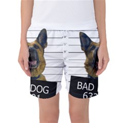 Bad Dog Women s Basketball Shorts by Valentinaart