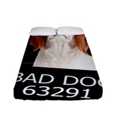 Bad Dog Fitted Sheet (full/ Double Size) by Valentinaart