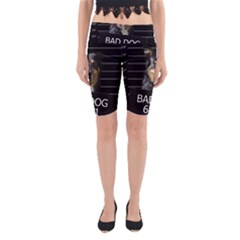 Bad Dog Yoga Cropped Leggings by Valentinaart