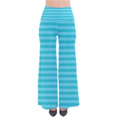 Abstract Blue Waves Pattern Pants by TastefulDesigns