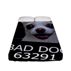 Bad Dog Fitted Sheet (full/ Double Size) by Valentinaart