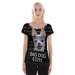 Bad Dog Women s Cap Sleeve Top by Valentinaart