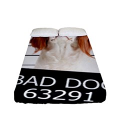 Bad Dog Fitted Sheet (full/ Double Size) by Valentinaart