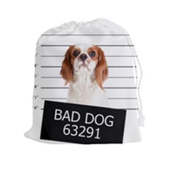 Bad Dog Drawstring Pouches (xxl) by Valentinaart