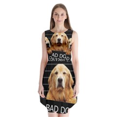 Bad Dog Sleeveless Chiffon Dress   by Valentinaart