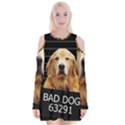 Bad dog Velvet Long Sleeve Shoulder Cutout Dress View1