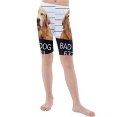 Bad Dog Kids  Mid Length Swim Shorts by Valentinaart