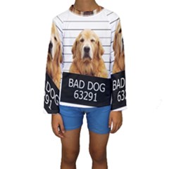 Bad Dog Kids  Long Sleeve Swimwear by Valentinaart