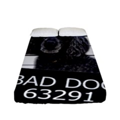 Bad Dog Fitted Sheet (full/ Double Size) by Valentinaart