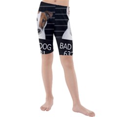 Bad Dog Kids  Mid Length Swim Shorts by Valentinaart