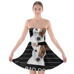 Bad Dog Strapless Bra Top Dress by Valentinaart