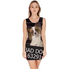 Bad Dog Sleeveless Bodycon Dress by Valentinaart