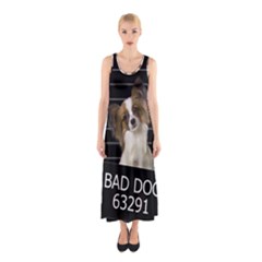 Bad Dog Sleeveless Maxi Dress by Valentinaart