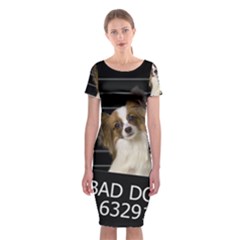 Bad Dog Classic Short Sleeve Midi Dress by Valentinaart