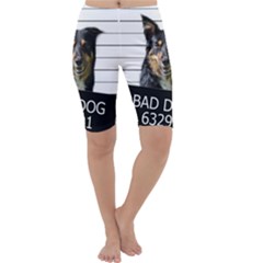 Bad Dog Cropped Leggings  by Valentinaart