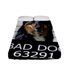 Bad Dog Fitted Sheet (full/ Double Size) by Valentinaart