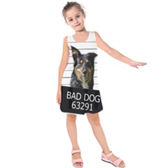 Bad Dog Kids  Sleeveless Dress by Valentinaart