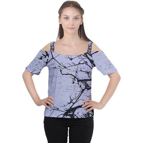 Grebe Spotting Ink Women s Cutout Shoulder Tee by DeneWestUK