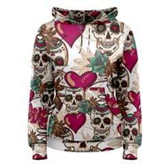 Sugar Skull Love Leggings Women s Pullover Hoodie by Sissy