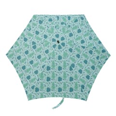 Flowers And Leaves Pattern Mini Folding Umbrellas by TastefulDesigns