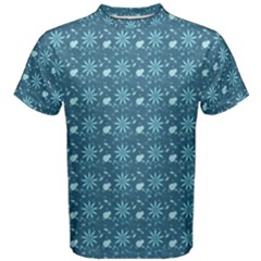 Seamless Floral Background  Men s Cotton Tee by TastefulDesigns