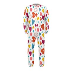 Colorful Bright Hearts Pattern Onepiece Jumpsuit (kids) by TastefulDesigns