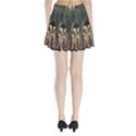 Awesome Wolf In The Night Pleated Mini Skirt View2