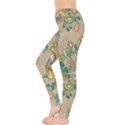 Hand drawn batik floral pattern Leggings  View3