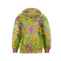 Magic Ripples Flower Power Mandala Neon Colored Kids  Pullover Hoodie View2