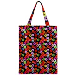 Colorful Yummy Donuts Pattern Zipper Classic Tote Bag by EDDArt