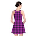 Lumberjack Fabric Pattern Pink Black Reversible Skater Dress View2