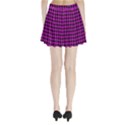 Lumberjack Fabric Pattern Pink Black Pleated Mini Skirt View2