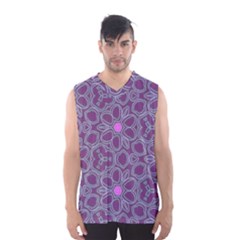 Floral Pattern Men s Basketball Tank Top by Valentinaart