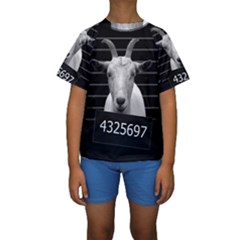 Criminal Goat  Kids  Short Sleeve Swimwear by Valentinaart