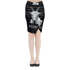 Criminal Goat  Midi Wrap Pencil Skirt by Valentinaart