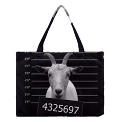 Criminal Goat  Medium Tote Bag by Valentinaart