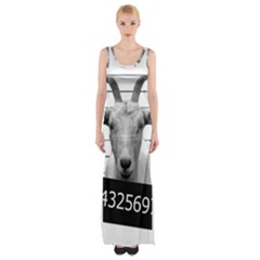 Criminal Goat  Maxi Thigh Split Dress by Valentinaart