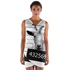 Criminal Goat  Wrap Front Bodycon Dress by Valentinaart