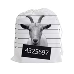 Criminal Goat  Drawstring Pouches (xxl) by Valentinaart