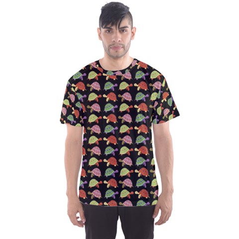 Turtle Pattern Men s Sport Mesh Tee by Valentinaart