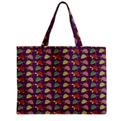 Turtle Pattern Zipper Mini Tote Bag by Valentinaart