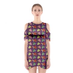 Turtle Pattern Shoulder Cutout One Piece by Valentinaart