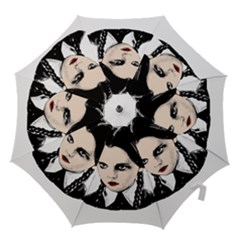 Wednesday Addams Hook Handle Umbrellas (medium) by Valentinaart