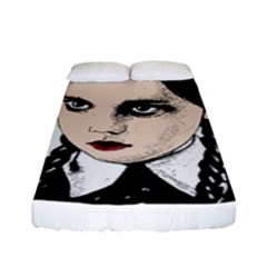 Wednesday Addams Fitted Sheet (full/ Double Size) by Valentinaart