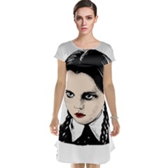 Wednesday Addams Cap Sleeve Nightdress by Valentinaart