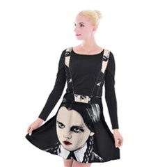 Wednesday Addams Suspender Skater Skirt by Valentinaart